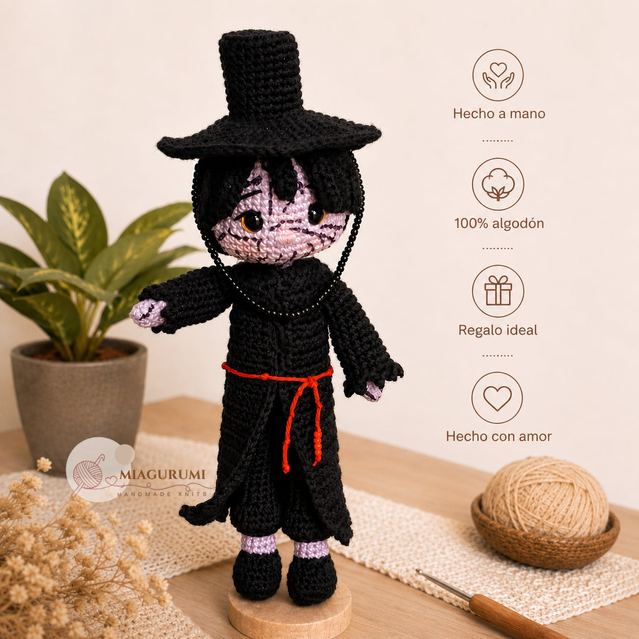 Amigurumi Jinu – Versión Demonio | K-Pop Demon Hunters