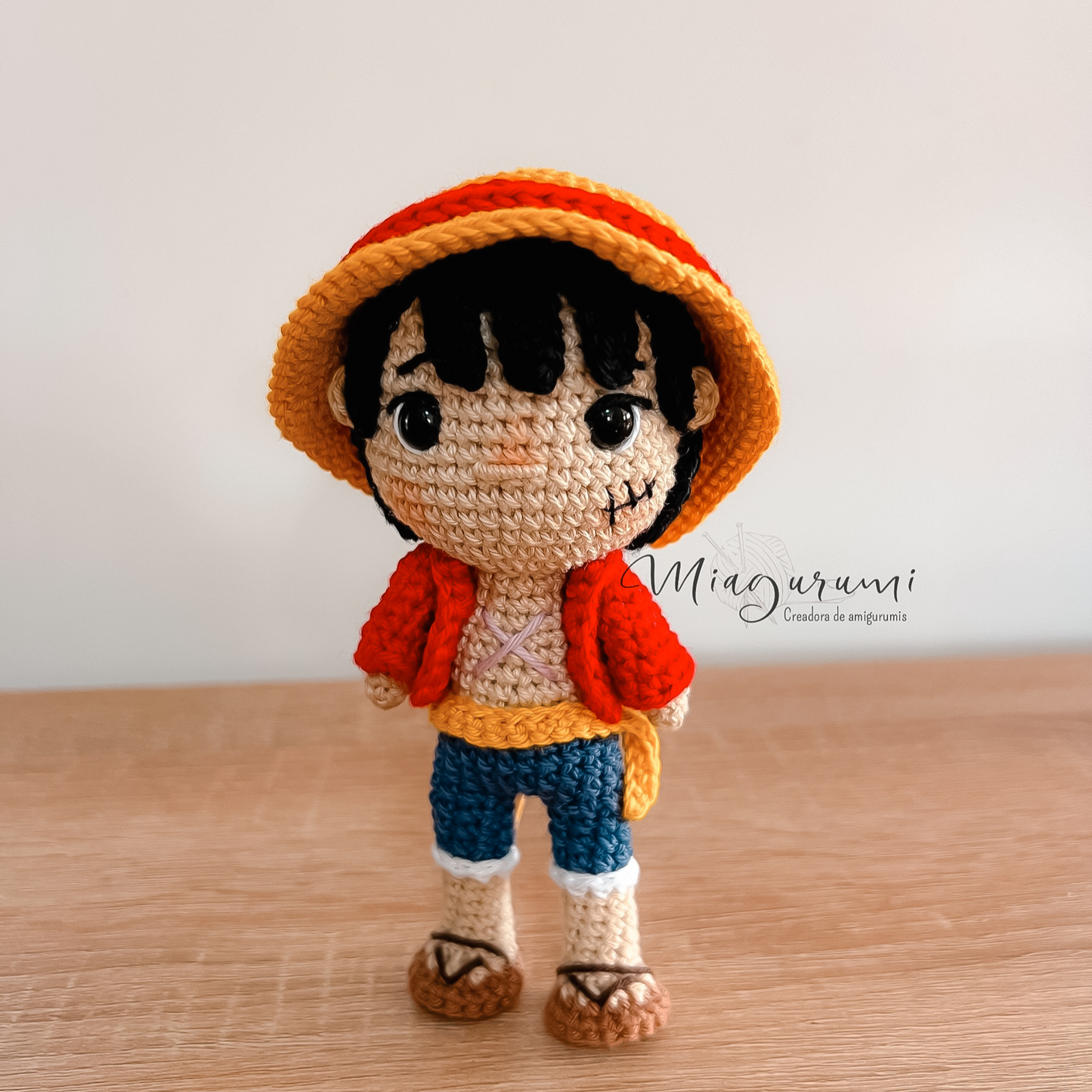 Monkey D. Luffy - Amigurumi inspirado en One Piece