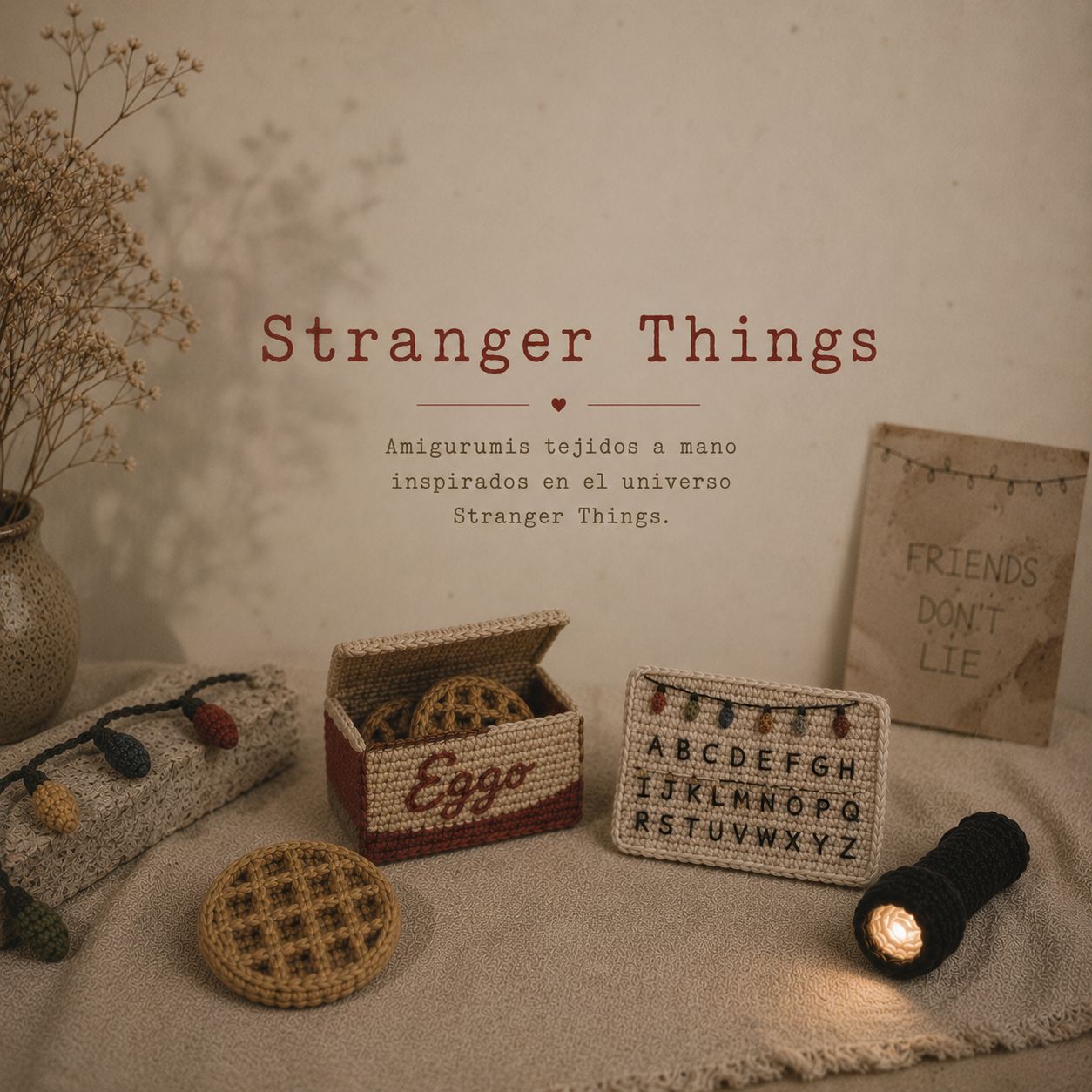 Amigurumis inspirados en Stranger Things tejidos a mano en crochet