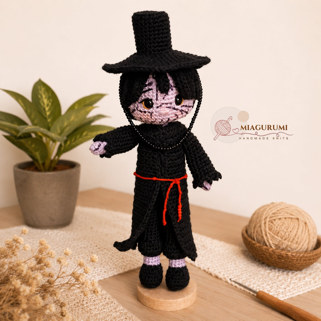 Amigurumi Jinu – Versión Demonio | K-Pop Demon Hunters