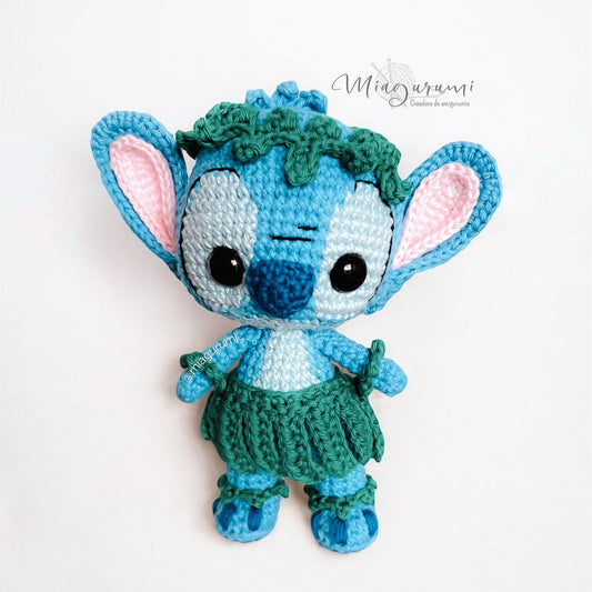 Stitch Hawaiano - versión Amigurumi