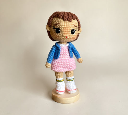 Amigurumi Once (Eleven) de Stranger Things