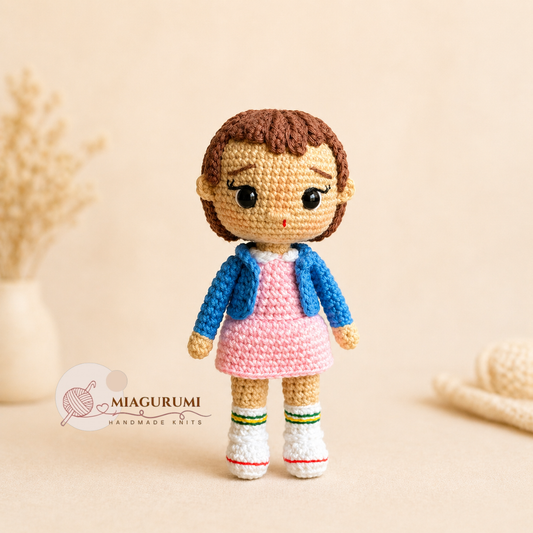 Amigurumi Eleven (Once) hecho a mano | Muñeco Stranger Things | Regalo original fan